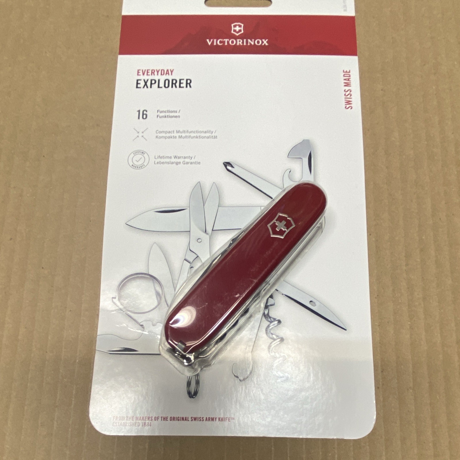 Victorinox Swiss Army Explorer 16-Tool Multi-Tool Pocket Knife Red