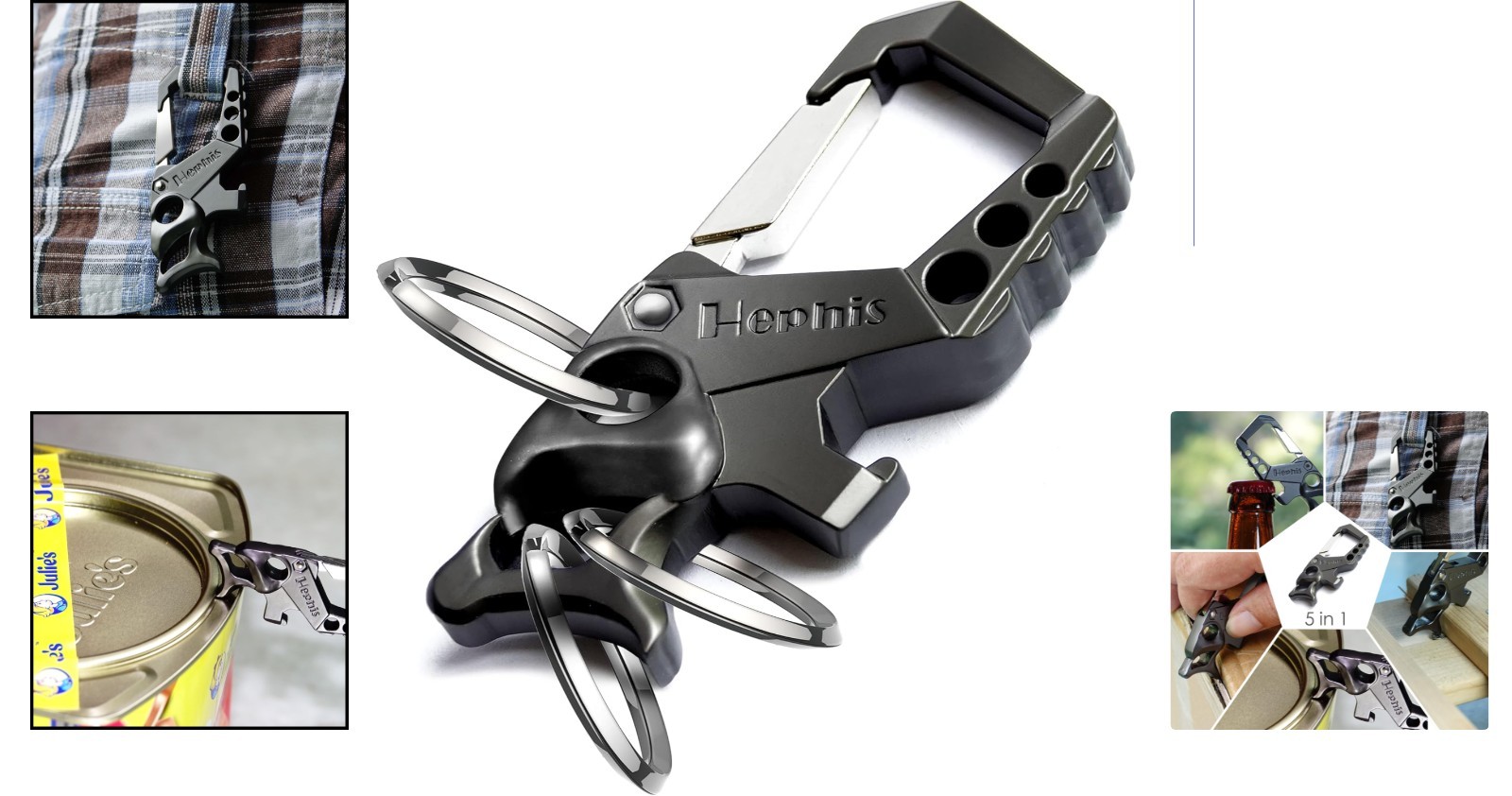 Heavy-Duty Keychain: Quick-Release Organizer with Ultimate 5-in-1 Functionality