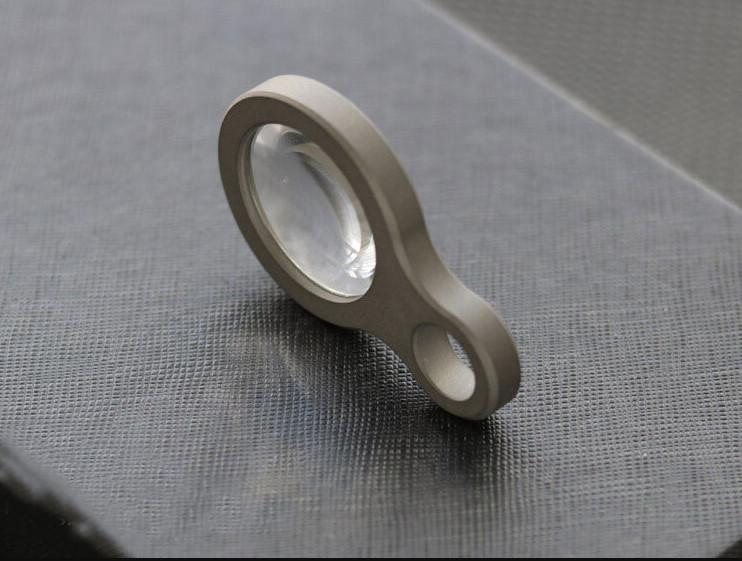 Outdoor Survival Portable Titanium Magnifying Glass Lens Handheld Pendant EDC A+