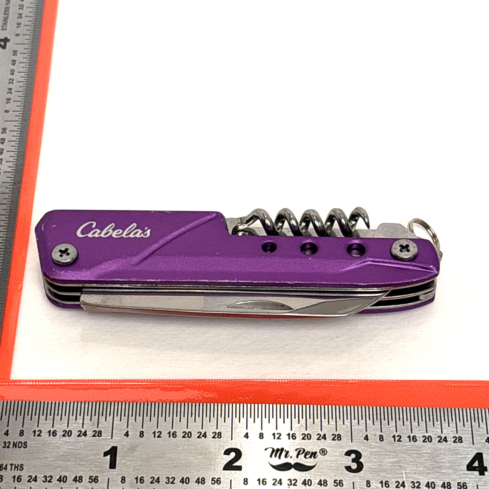 Cabela’s Pocket Tool Knife Purple Multiple Tools 6 Hunting Fishing Camping