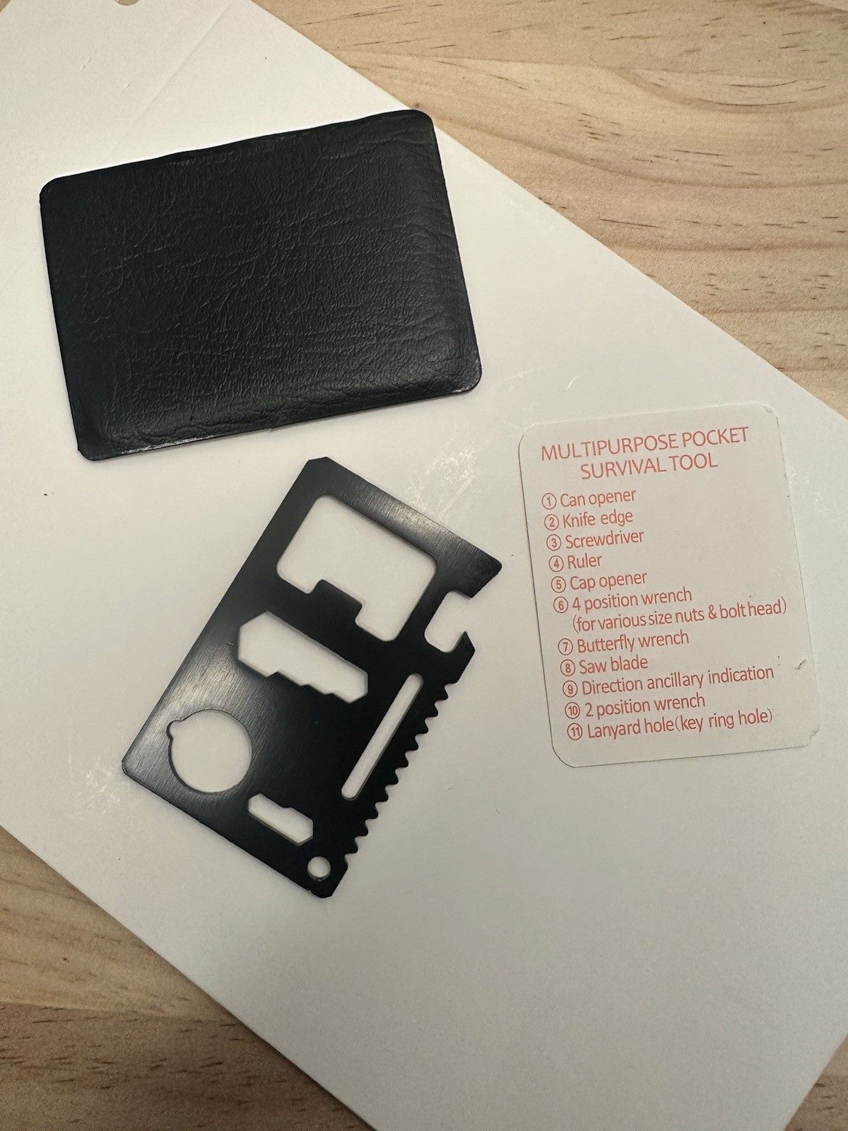 “GO ARMY Jag Est. 1776” Branded 11 in 1 Multi-tool Survival Credit Card