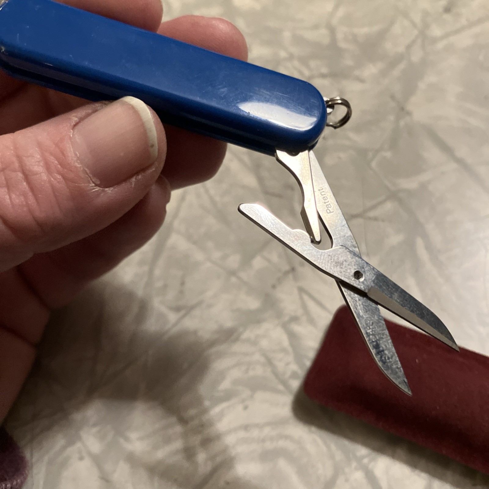 Wenger Swiss Pocket Knife Blue LL Bean missing parts