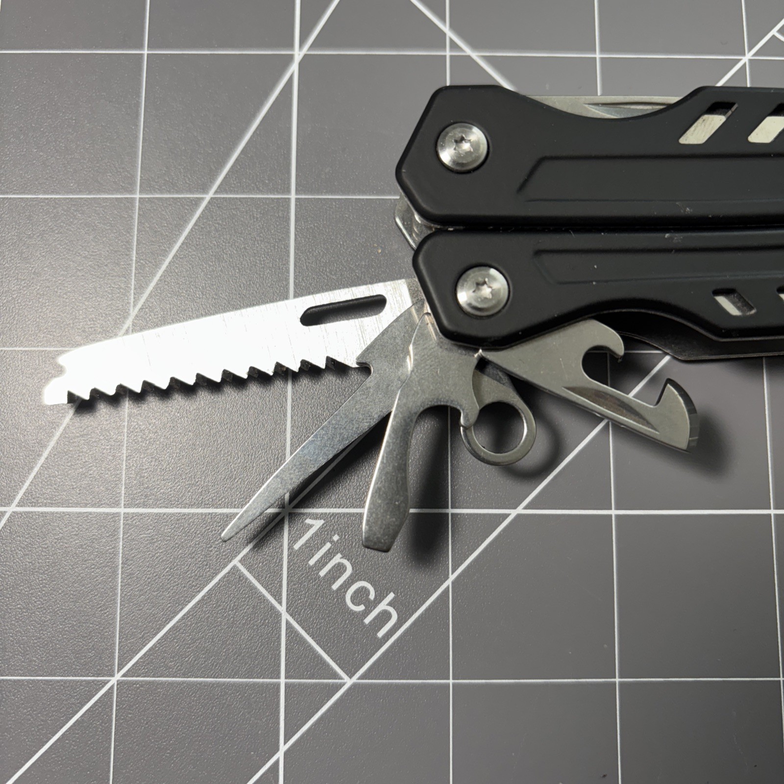 Ozark Trail 17-In-1 Multi Tool Pliers,Wire Cutter,Saw, Knife W/Sheath in Black