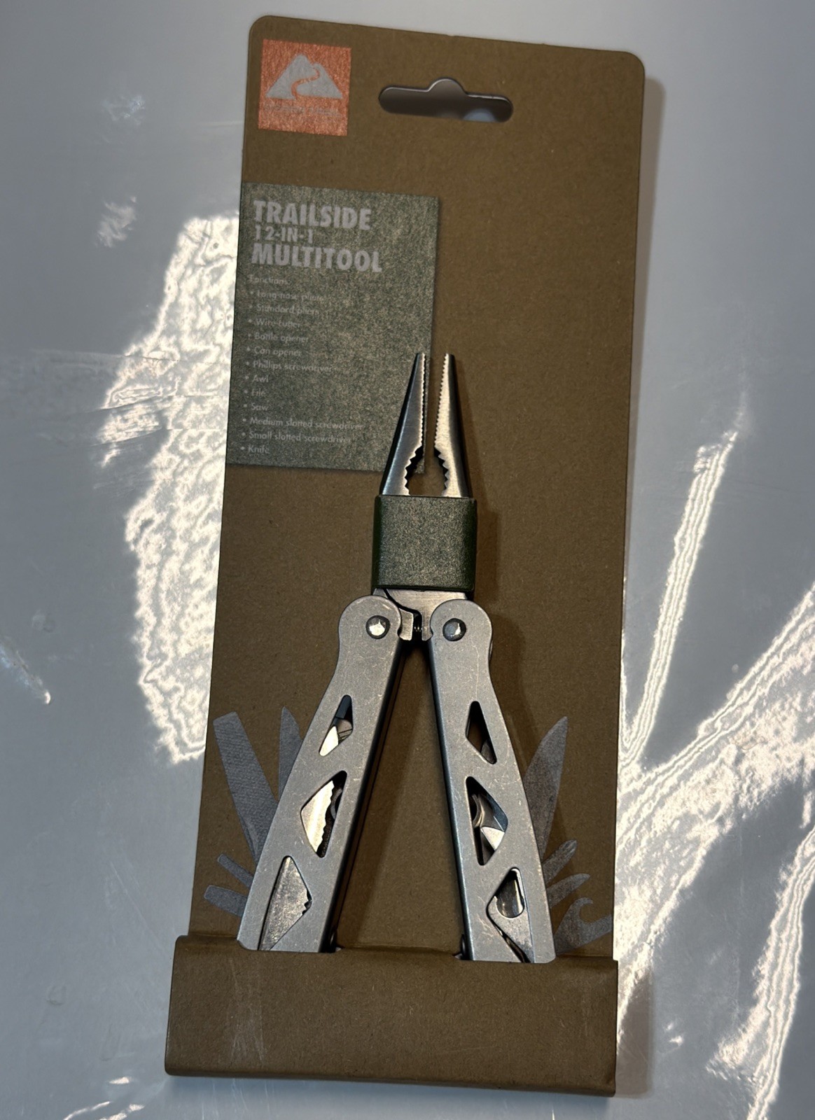 12-in-1 Multitool Ozark Trailside #6119 Fishing, Camping, Hiking, Car, Emergency
