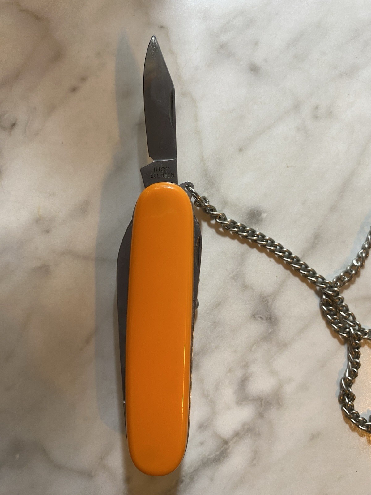 VTG 1986 STIHL 8 Part Multi-Tool Pocketknife Chain Included Solingen Germany