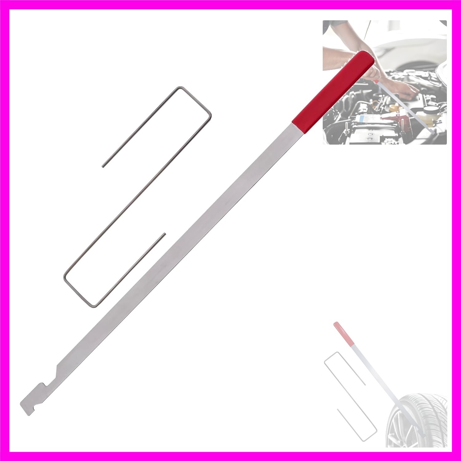 22 inches Slim Jim Tool, Stainless Steel Professional Auto Tool with Clematis…