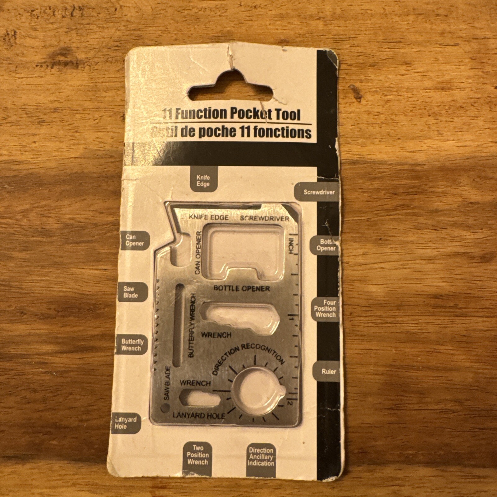 11-Function Pocket Tool Multiple Use Survival Tool, NIP
