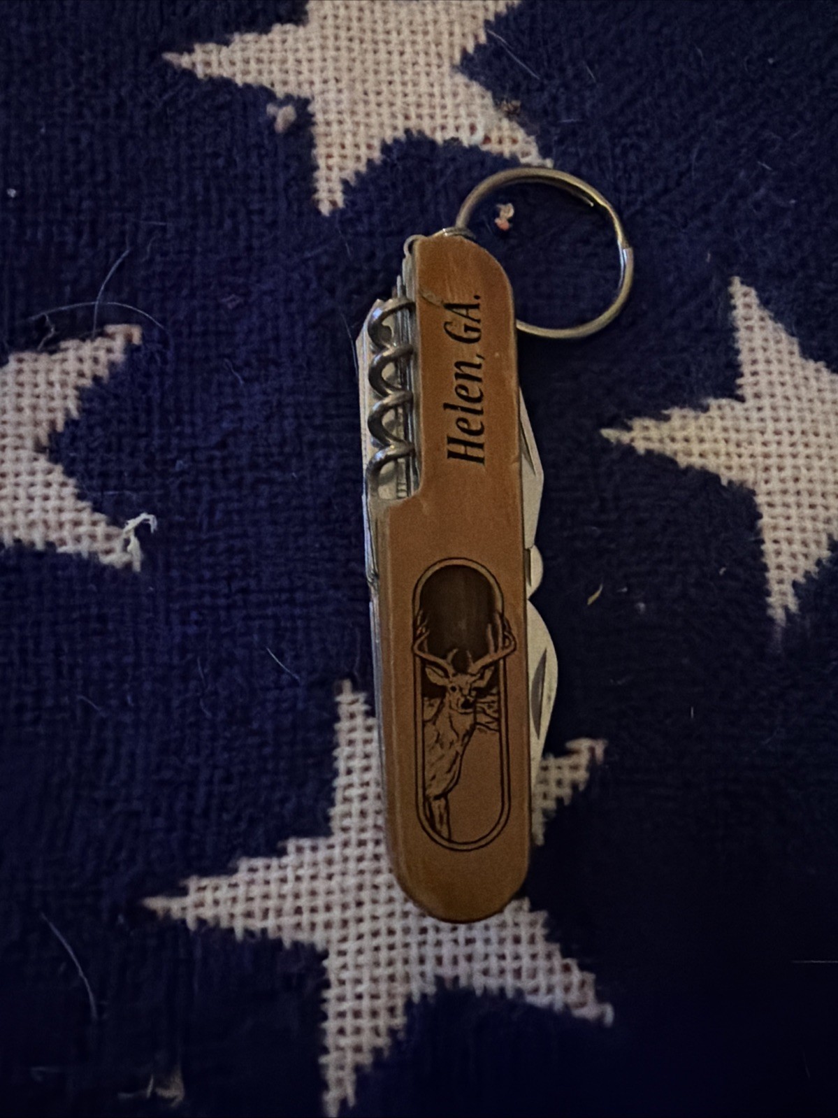 Buck Head Helen Georgia Multi Tool Keychain Jason Name On Back