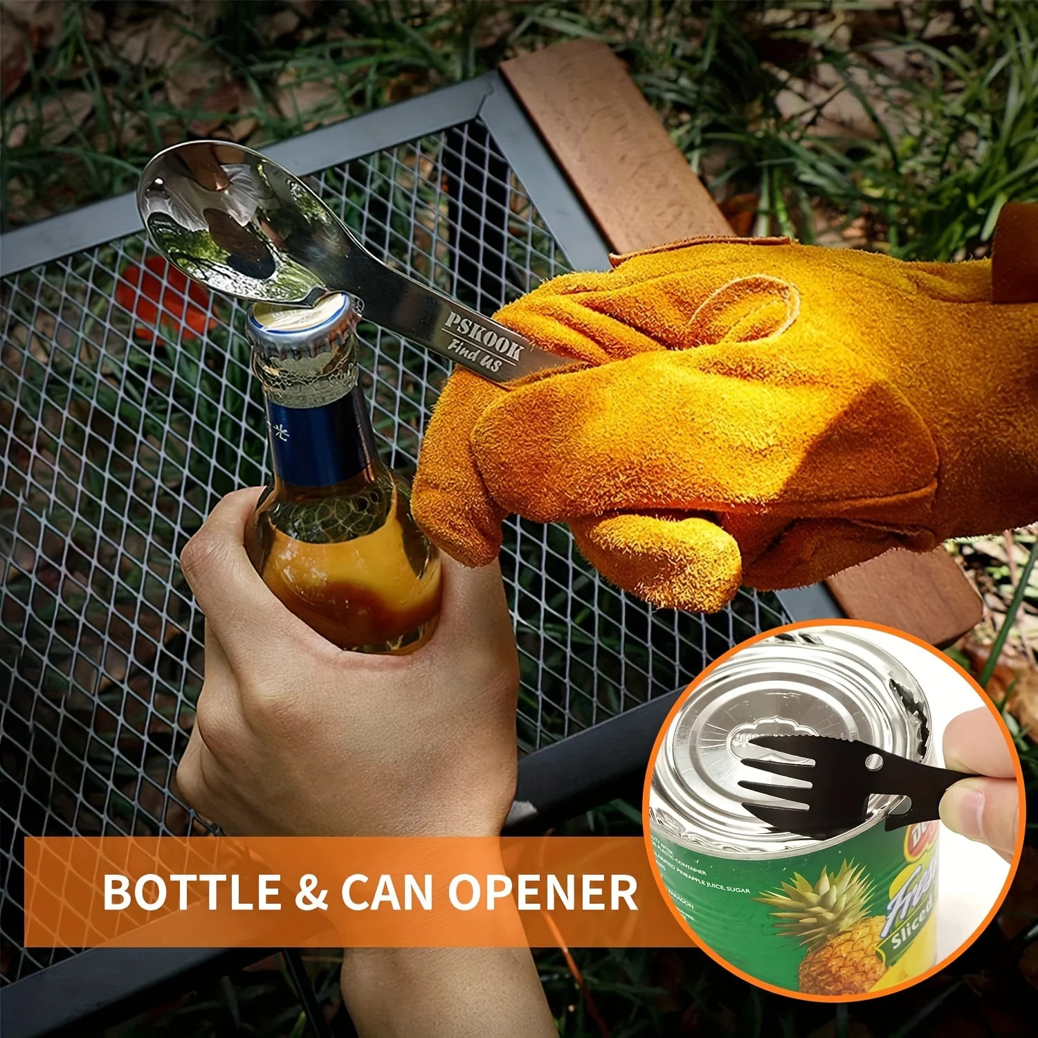 Outdoor Survival Tools 5 in 1 Camping Multi-functional EDC Kit Practical