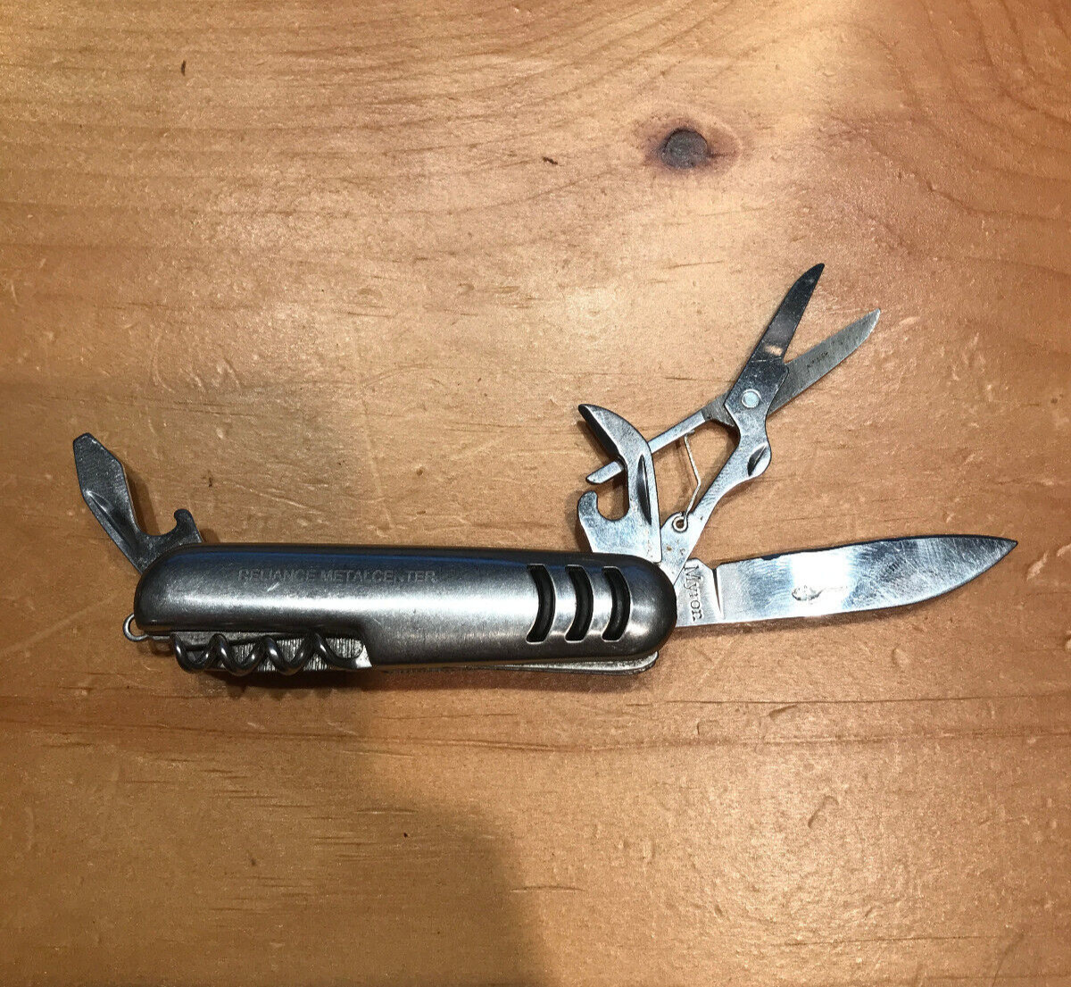 MYRON MULTI TOOL UTILITY FOLDING KNIFE RELIANCE METAL CENTER