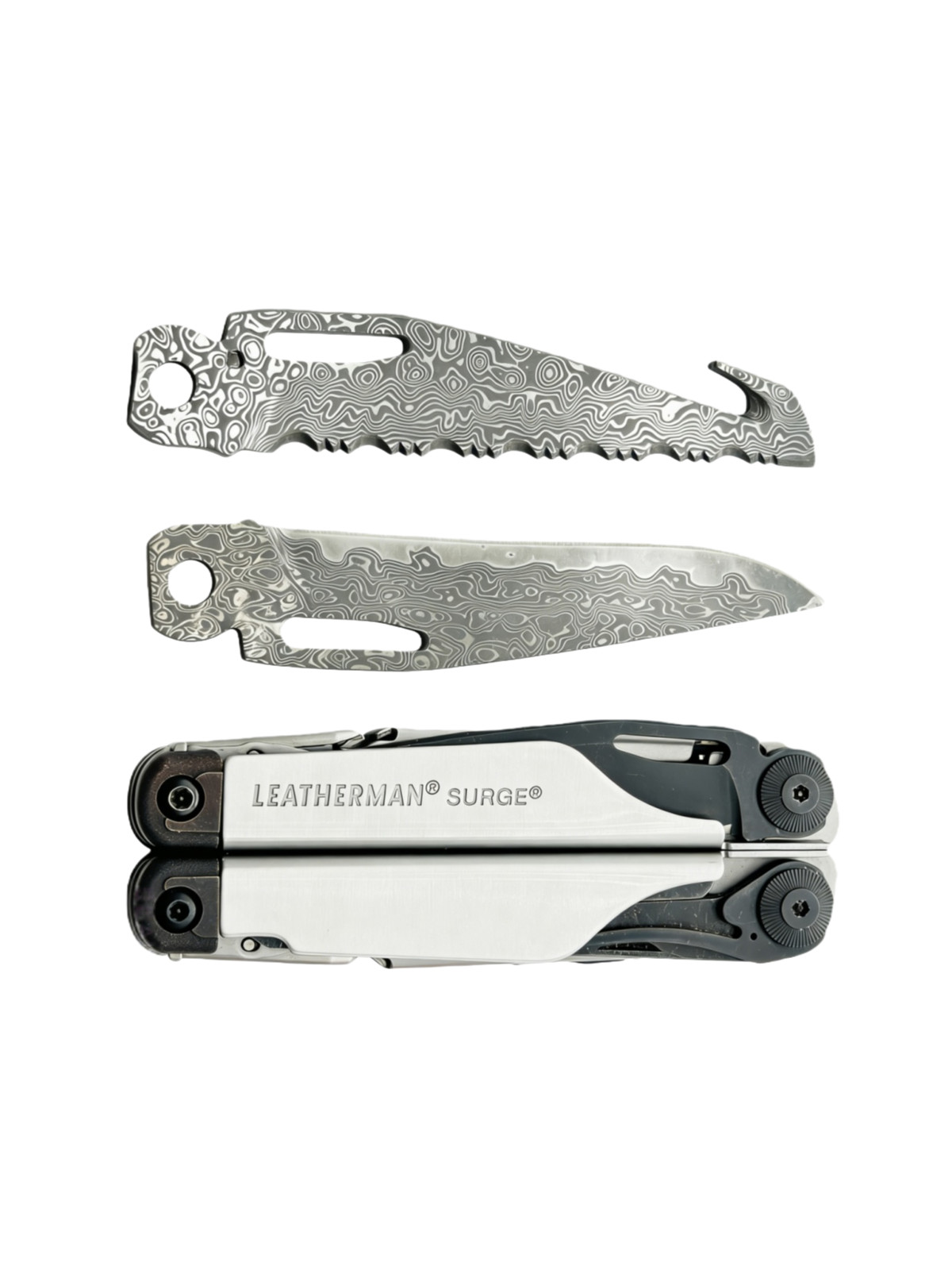 Upgrade | Damascus BLADE FOR Leatherman SURGE | Saw Blade