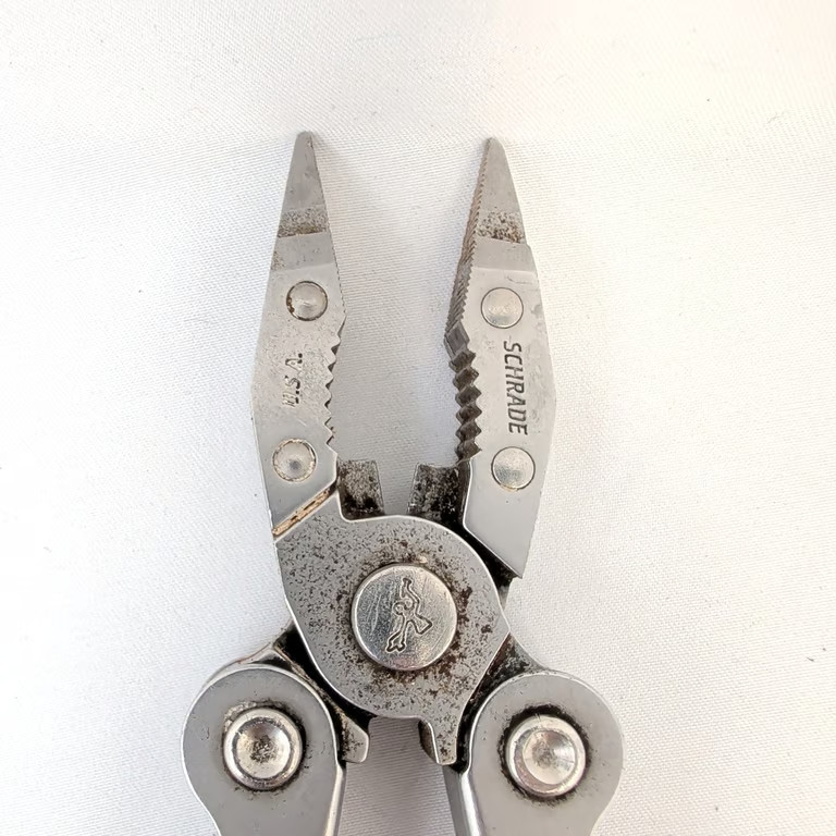 Schrade Tough Tool Multi-Tool USA Made Vintage Pliers Stainless PAT PEND Silver
