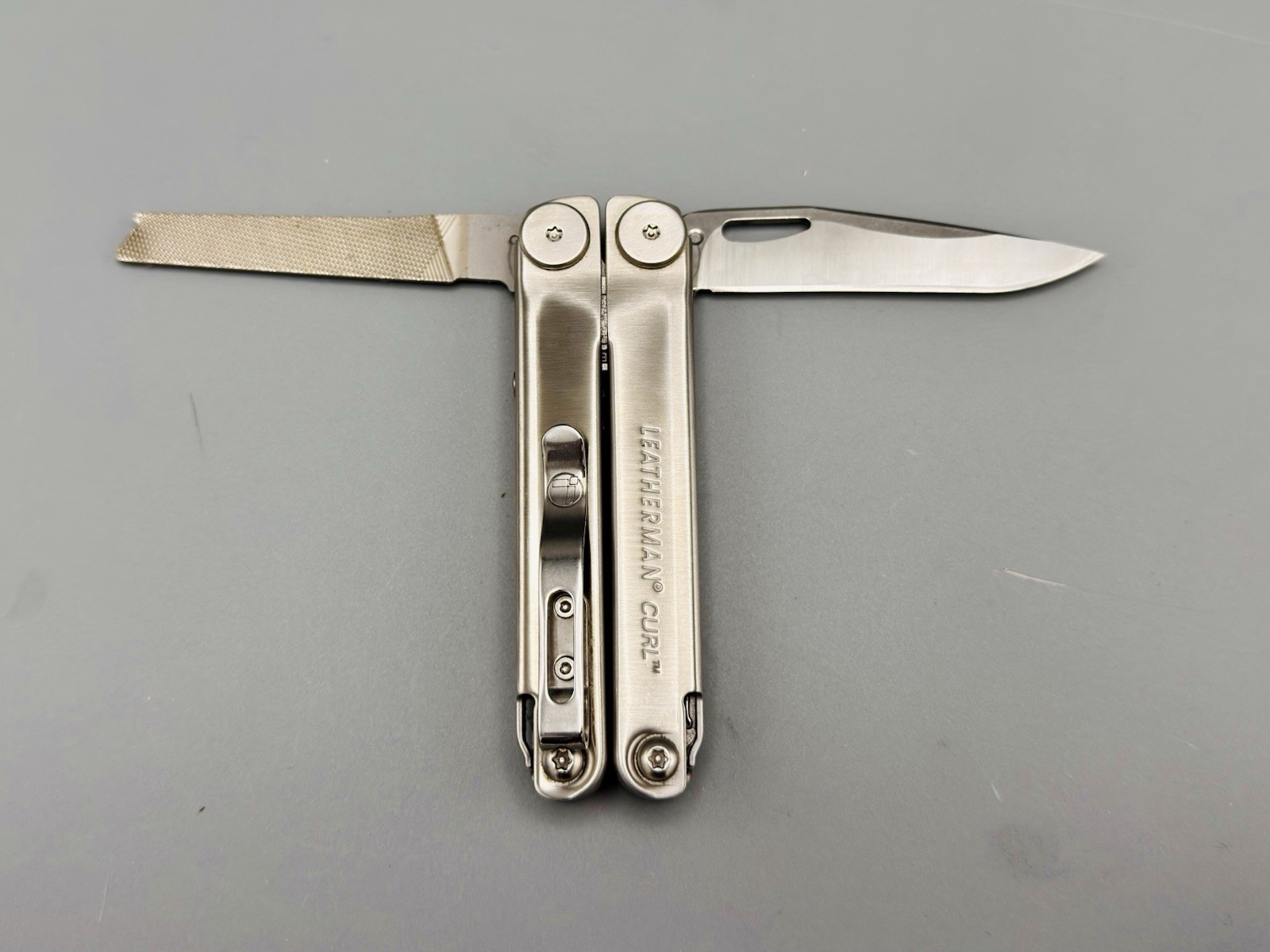 Leatherman Curl Multi-Tool Stainless Steel Open Box w/ Sheath, Box & Manual