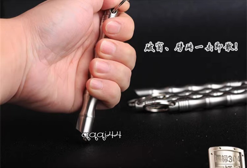 Hot Stainless Steel Cool Bamboo Bamboo Stick Multifunctional Tactical EDCTools
