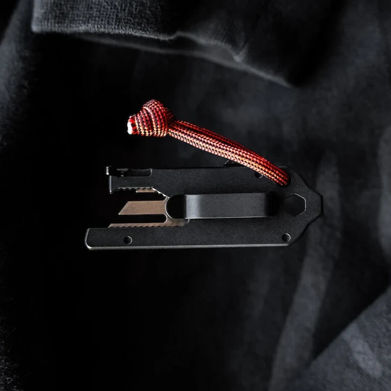 Big Idea Design Black TPT Slide EZ Pocket Tool Pocket Clip Titanium Construction