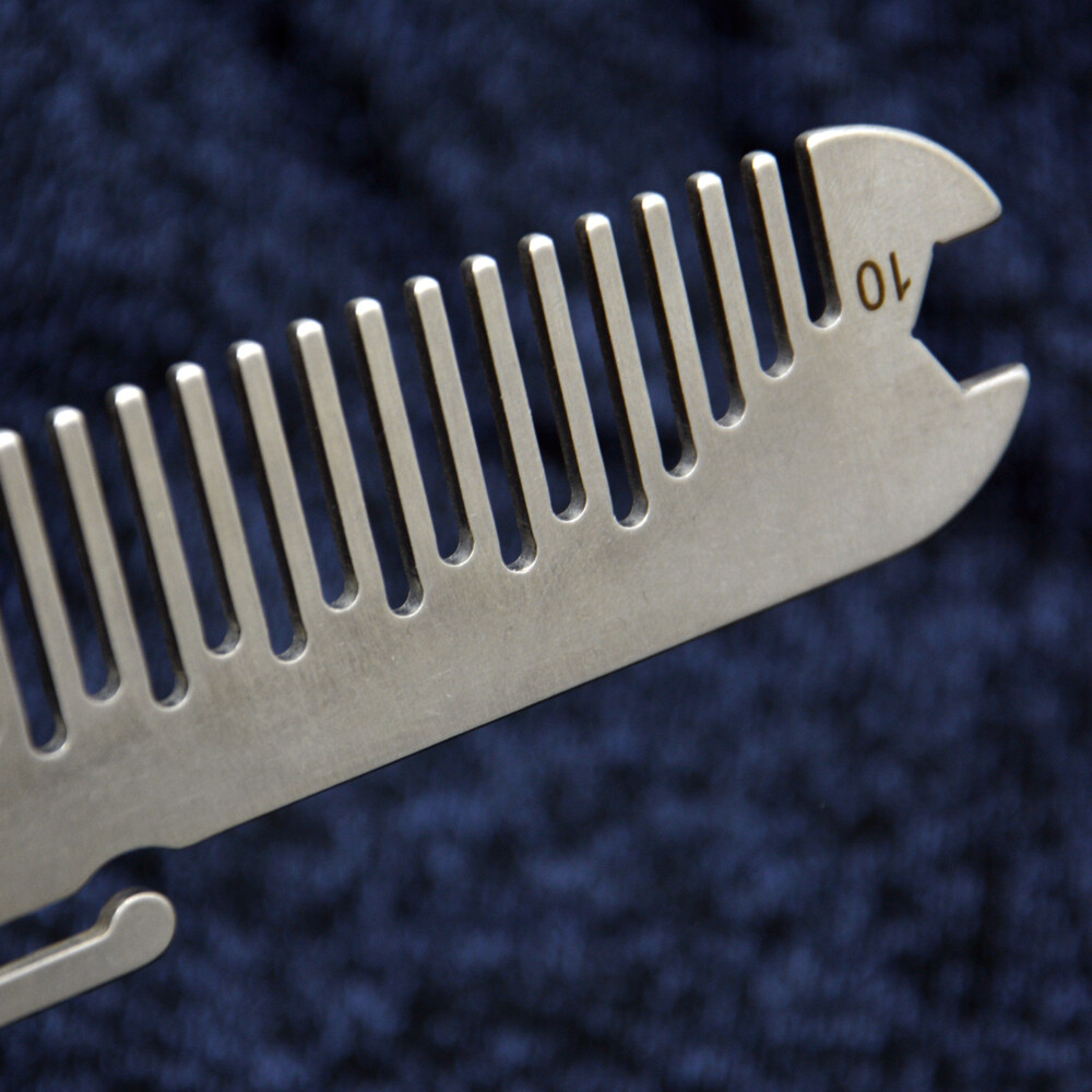 Tactical Beard Comb Stainless Steel Multitool Redneck MOLLE Outdoor EDC Tools