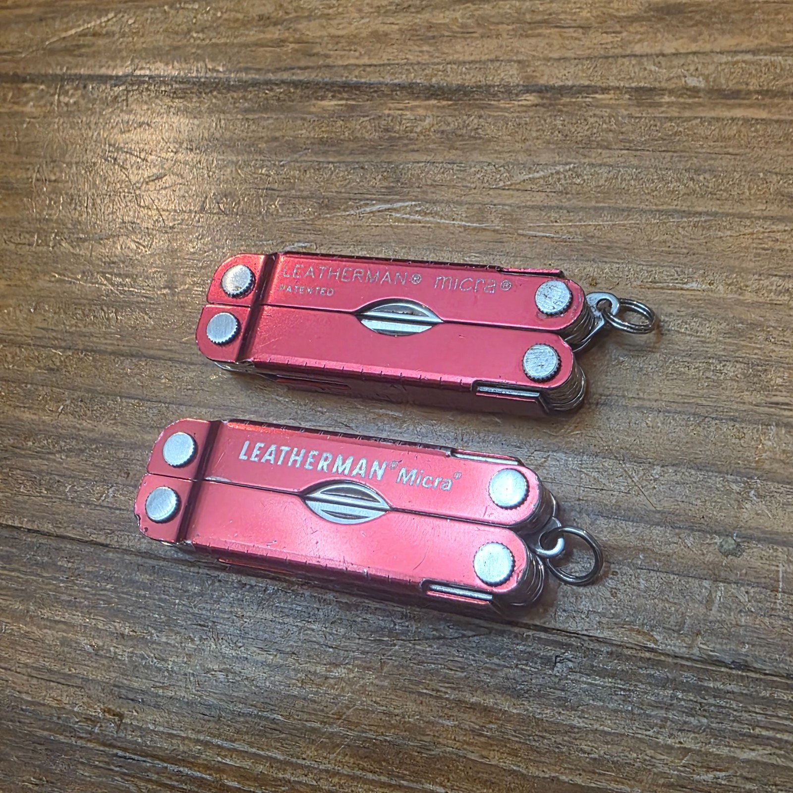 Leatherman Micra Multi Tools – Stainless Steel – USA – Lot Of 2 – RED COLOR