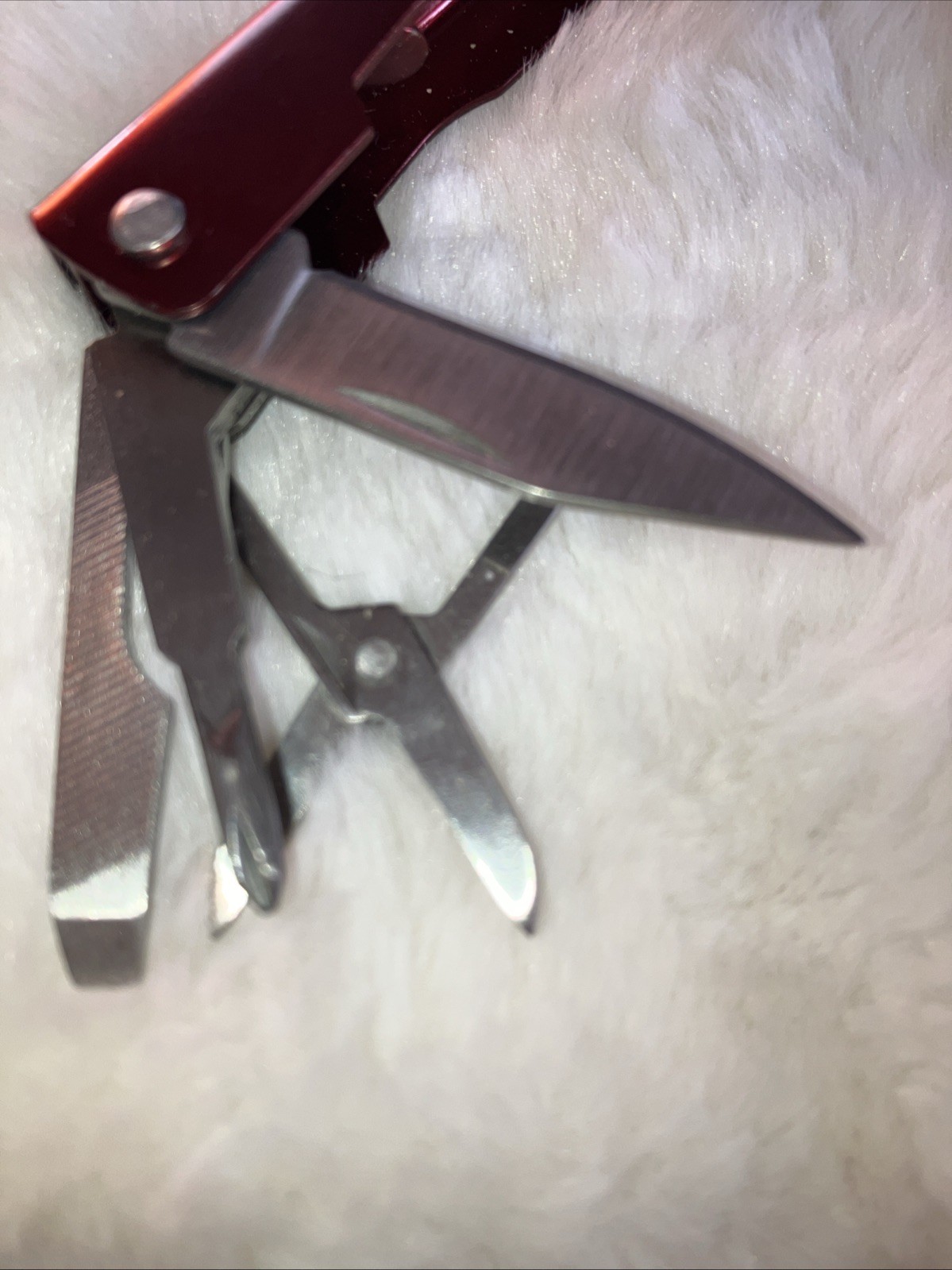 Brookstone Pocket Knife Multi 5 Function Tool Compact Mini Pliers
