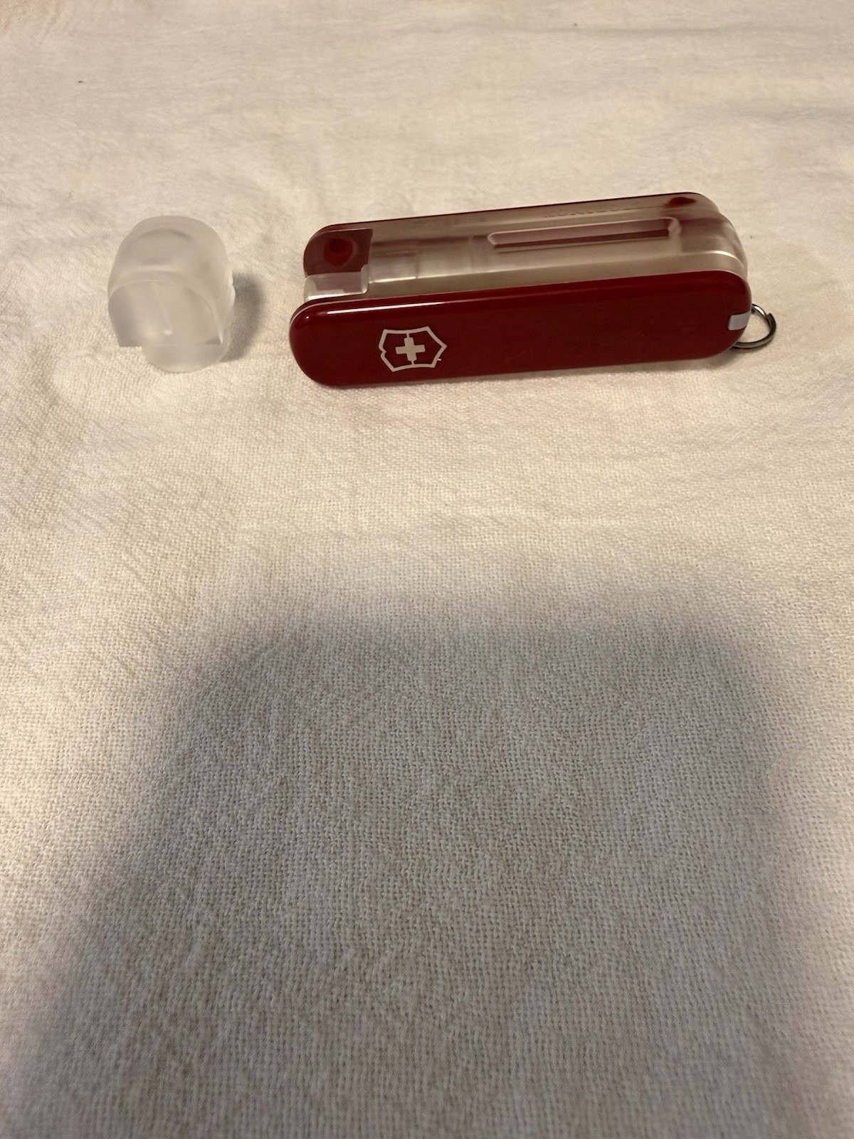 Victorinox Red Multi-Tool Spray Bottle with Key Ring, Plastic/Metal