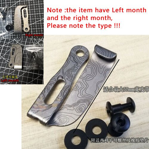 1pc Titanium Protective Clip Back Leather Clip Scabbard And Sheath Accessories