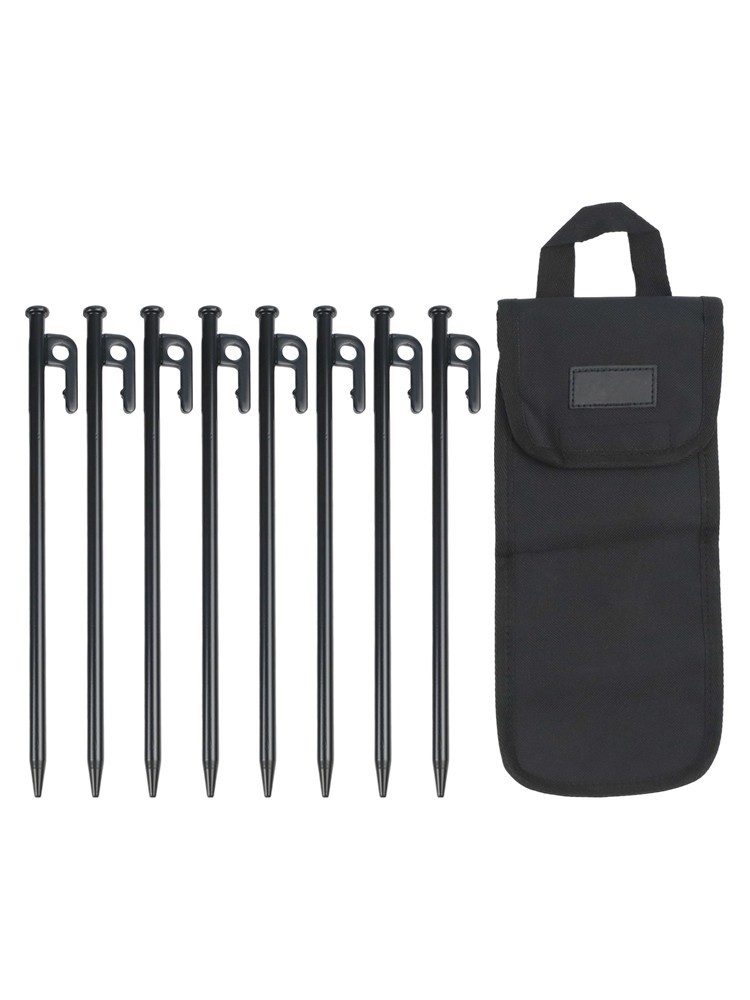 Ergonomic 30CM Tent Stakes for Simple Installation and Removal 8 Pieces