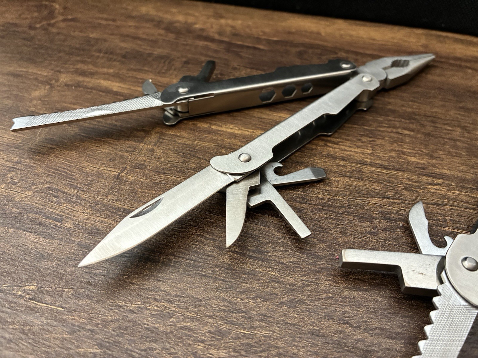 Unbranded Multi -Tool Stainless With Sheath Lot Of 2