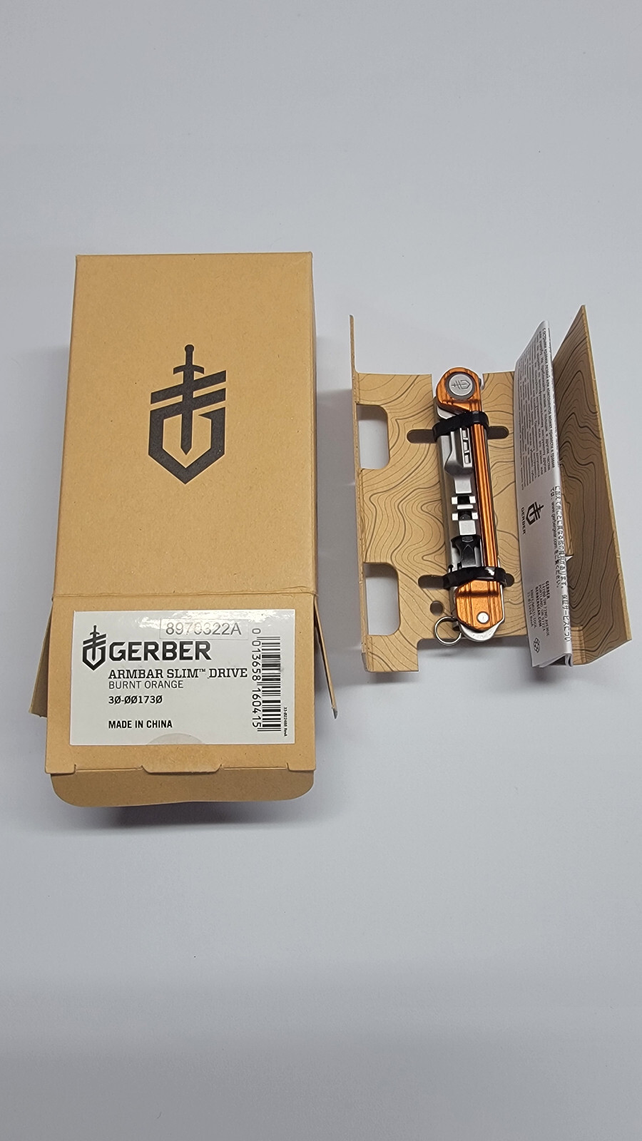 Gerber Armbar Slim Drive Multi-Tool Knife W/ Screwdriver Color: Burnt Orange