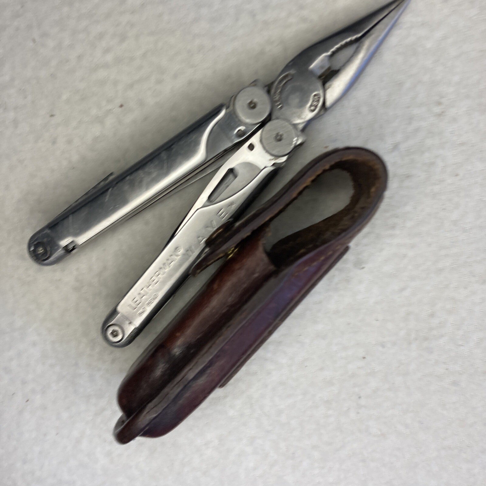 Leatherman Wave Pocket Survival Multi Tool Set Toolkit Leather Sheath Original