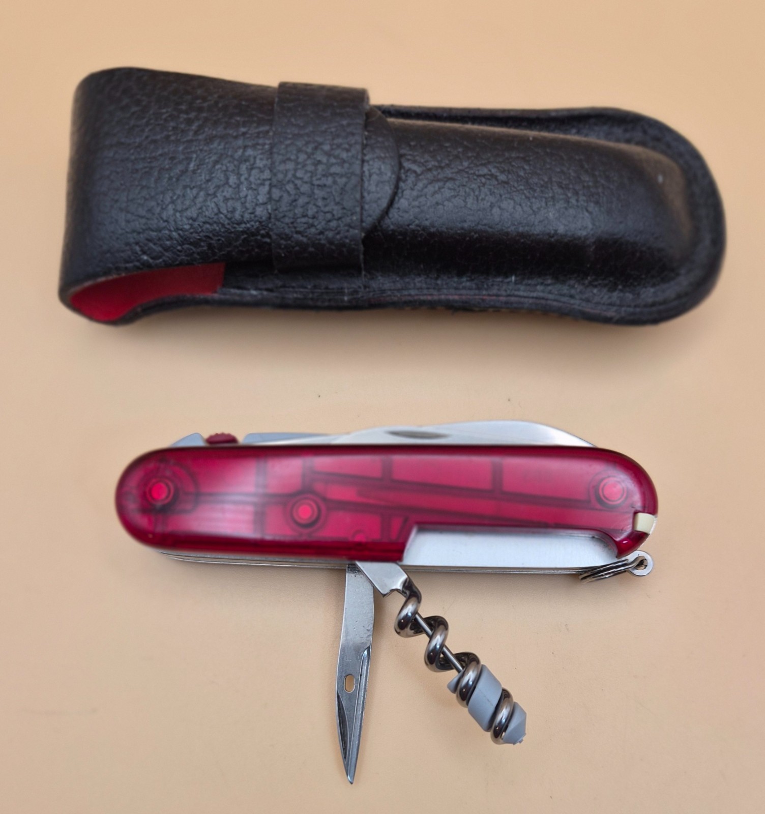 Victorinox SPARTAN LITE Ruby Red Swiss Army Knife – Good Condition