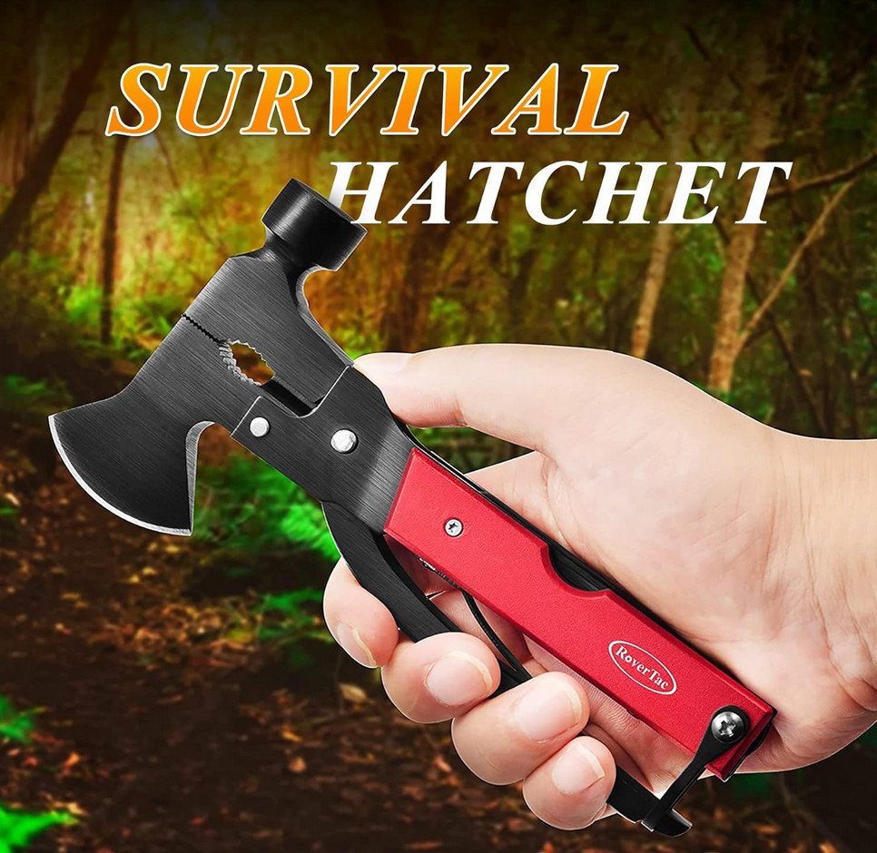Portable 14 in 1 Hammer Multitool Stainless Steel Hammer Survival Camping Gear