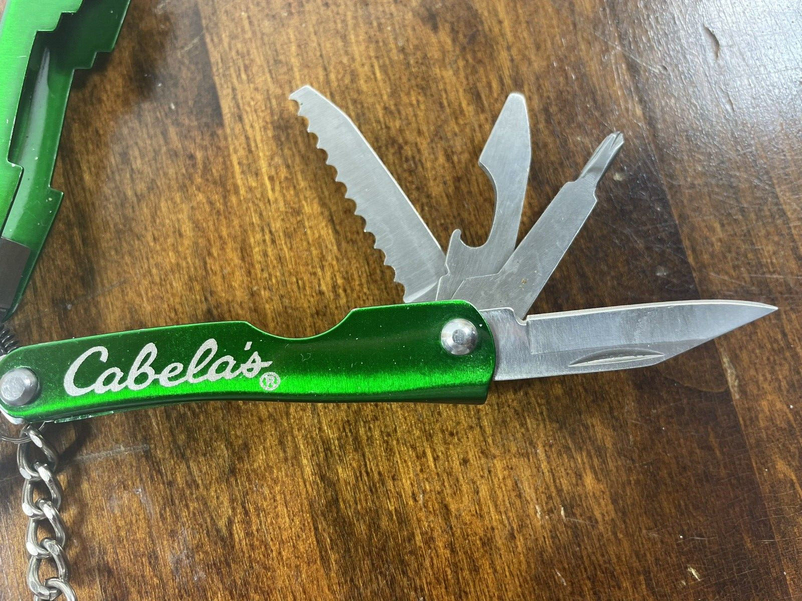 Cabela’s Mini Multi-Tool LED Light Pliers Blade Screwdriver Bottle Opener Knife