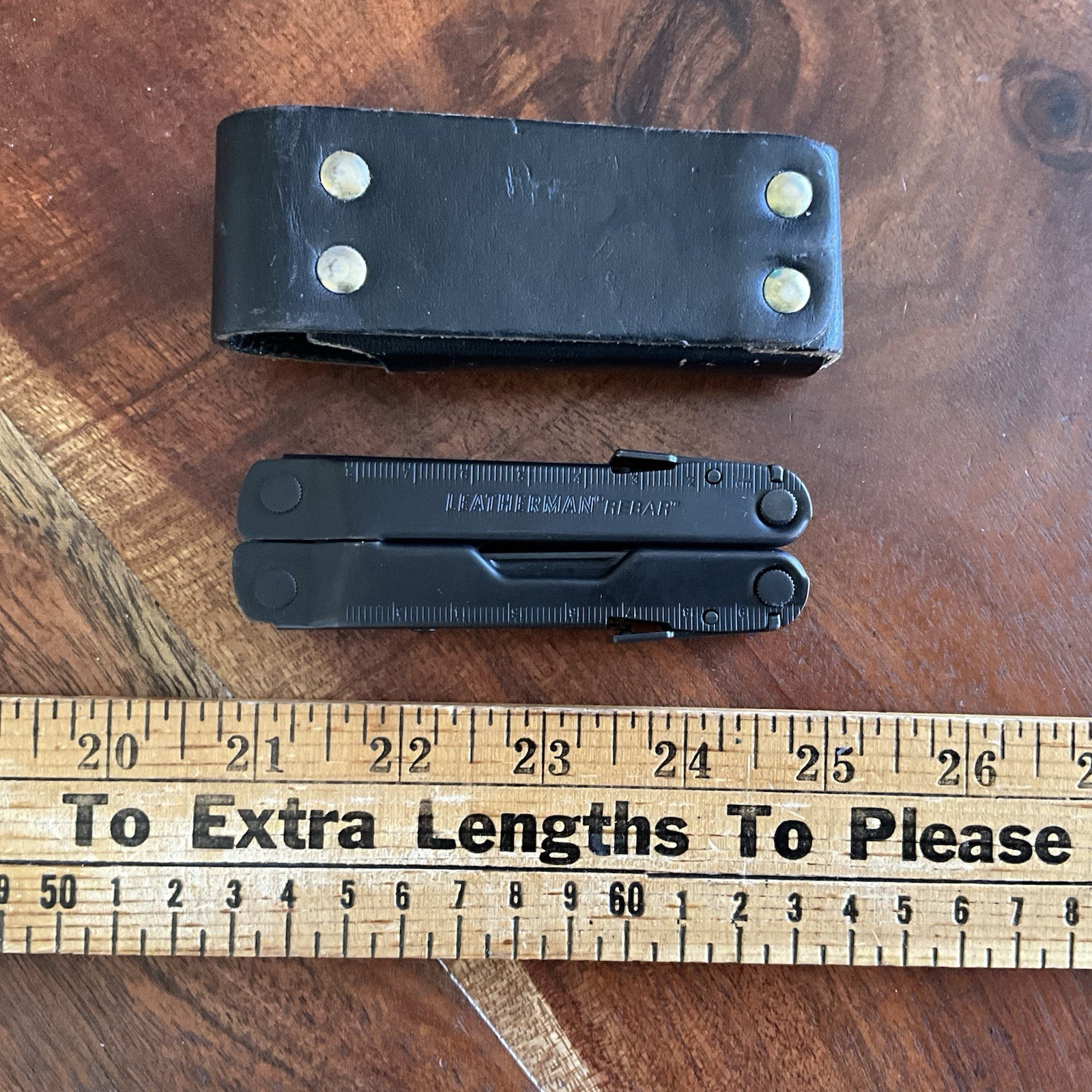Leatherman Rebar Multi-Tool Black Oxide With Leather Sheath Fantastic Mint A+