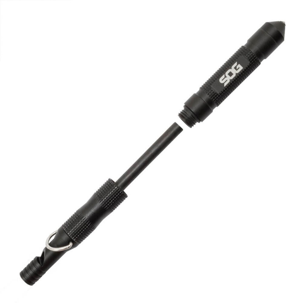 S.O.G. Flint Safety Whistle, Fire Starter, Glass Breaker, Blister (FT1001-CP)