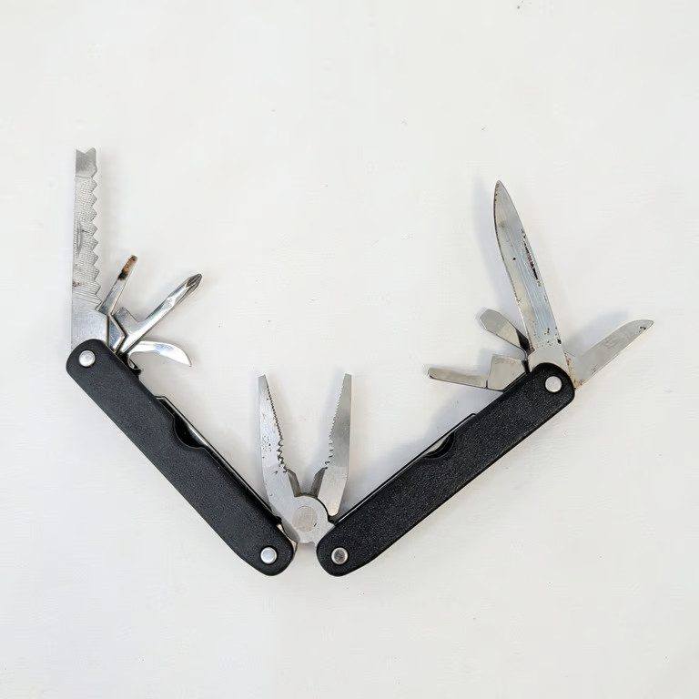 ESPCO Tahoe Multi-Tool Pocket Knife Pliers Stainless Steel Black with Sheath