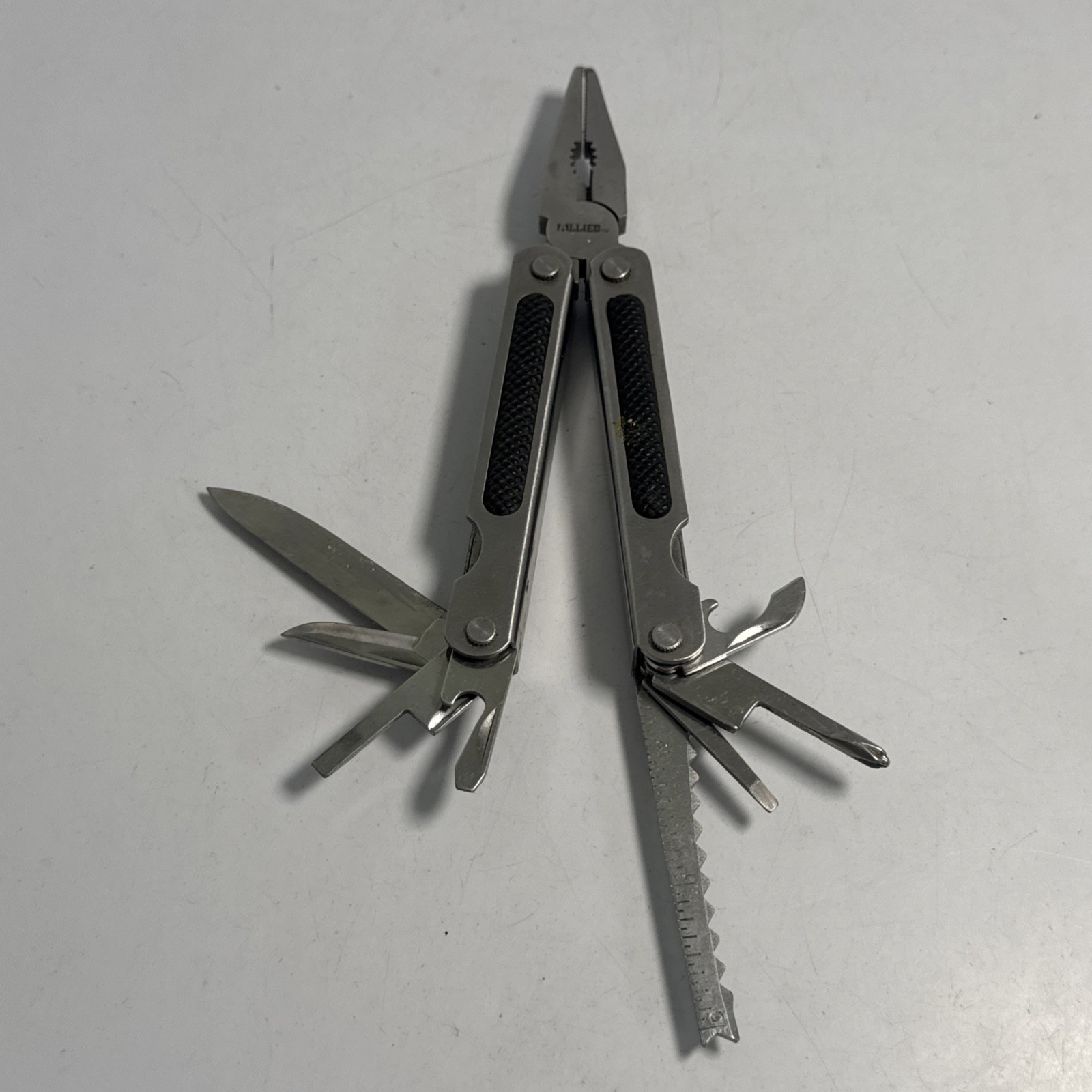 Allied Pocket Knife Multi Function Folding Tool Pliers Knife Saw Drivers Steel