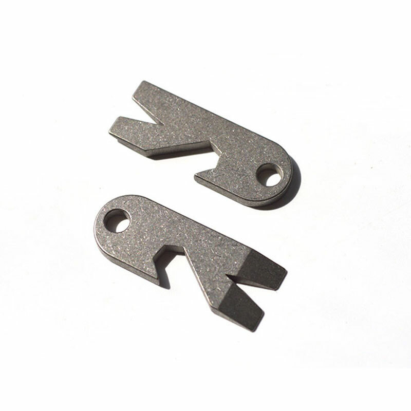 TC4 Titanium CNC Keychain EDC Multi Tool Pry Bar Crowbar Bottle Opener Wrench