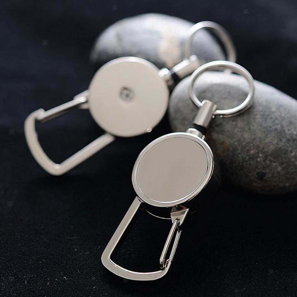 Metal Retractable Key Chain KeyRing