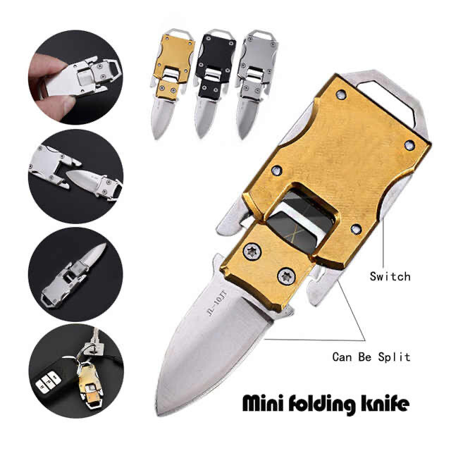 Multifunction Mini EDC Self Defense Survival Tool Knife Pocket Outdoors
