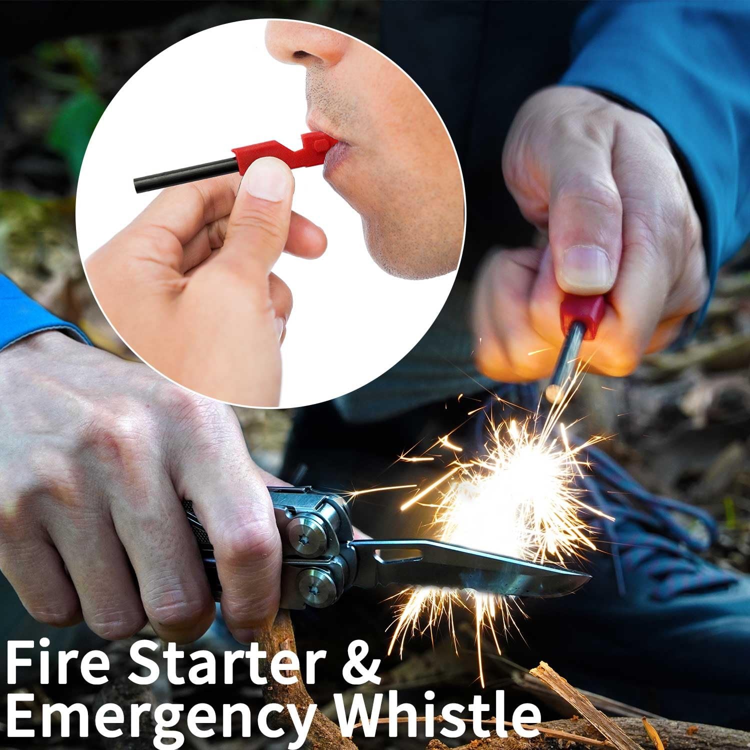 Multitool SK04, VG-10 Blade, 22-in-1 Multi-tool Pliers with Fire Starter, Eme…