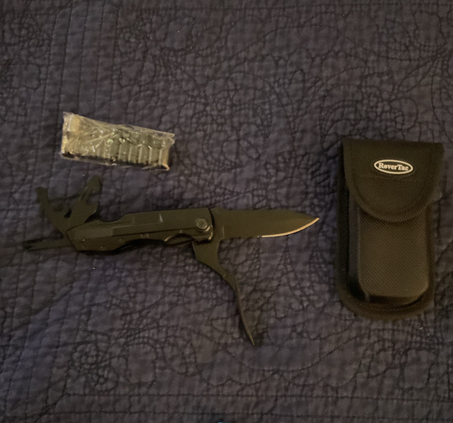 RoverTac Multitool Knife Camping Survival Knife With Case
