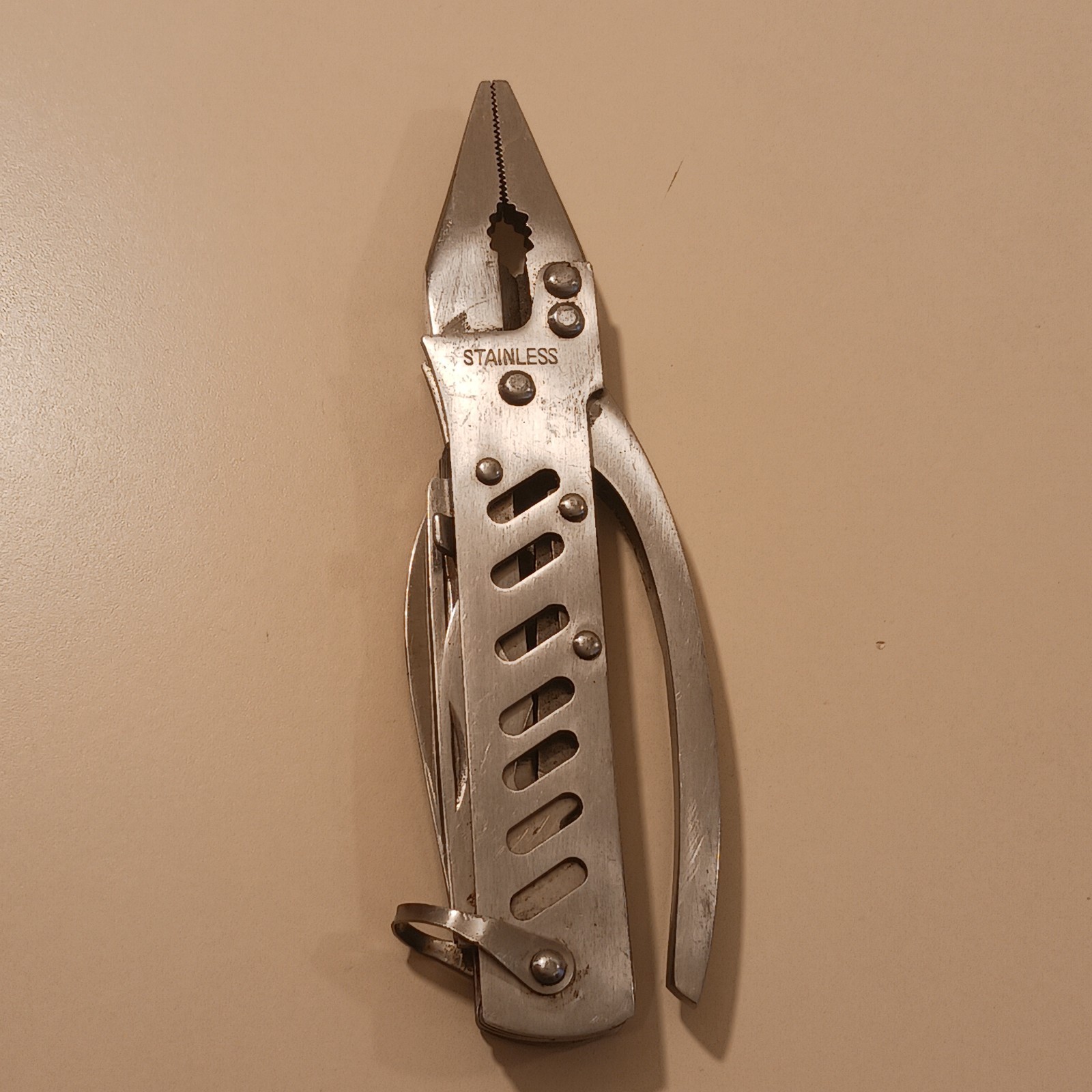 MAXAM 6″ Stainless Steel Multi-Tool Folding Pliers Knife Survival Camping Gear