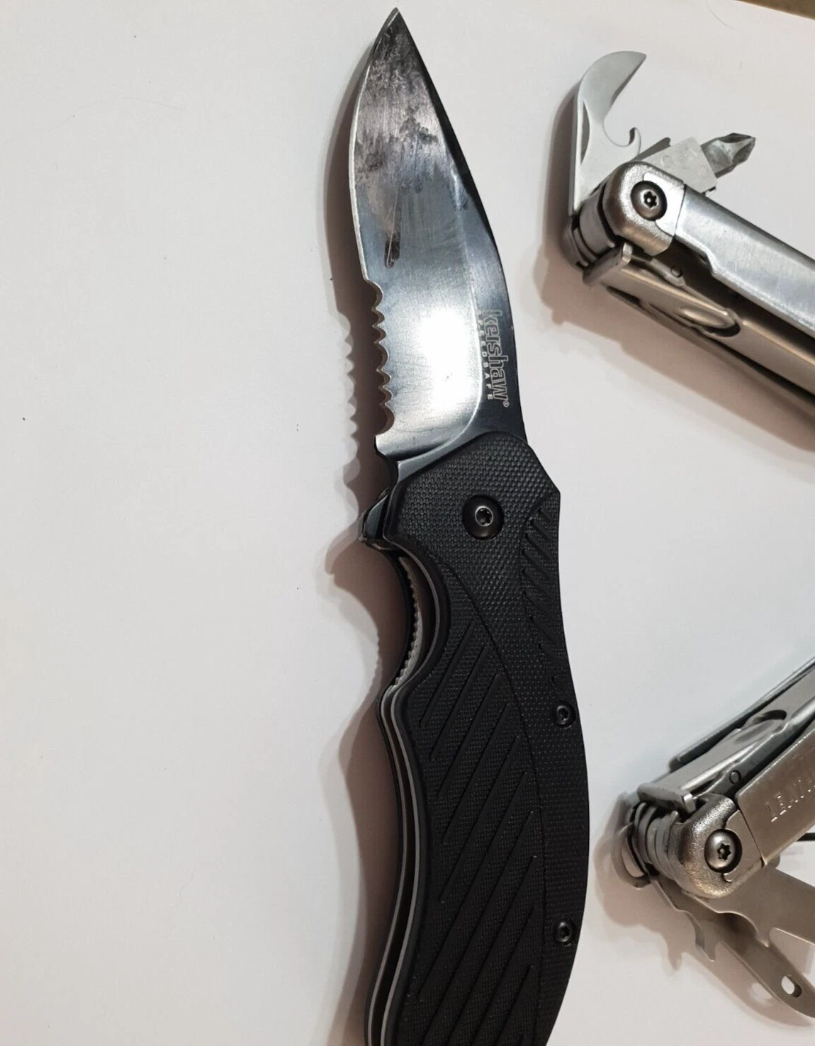 🔥 Leatherman Surge Multi Tool Large Scissors Heavy Duty + Kershaw Folding Set