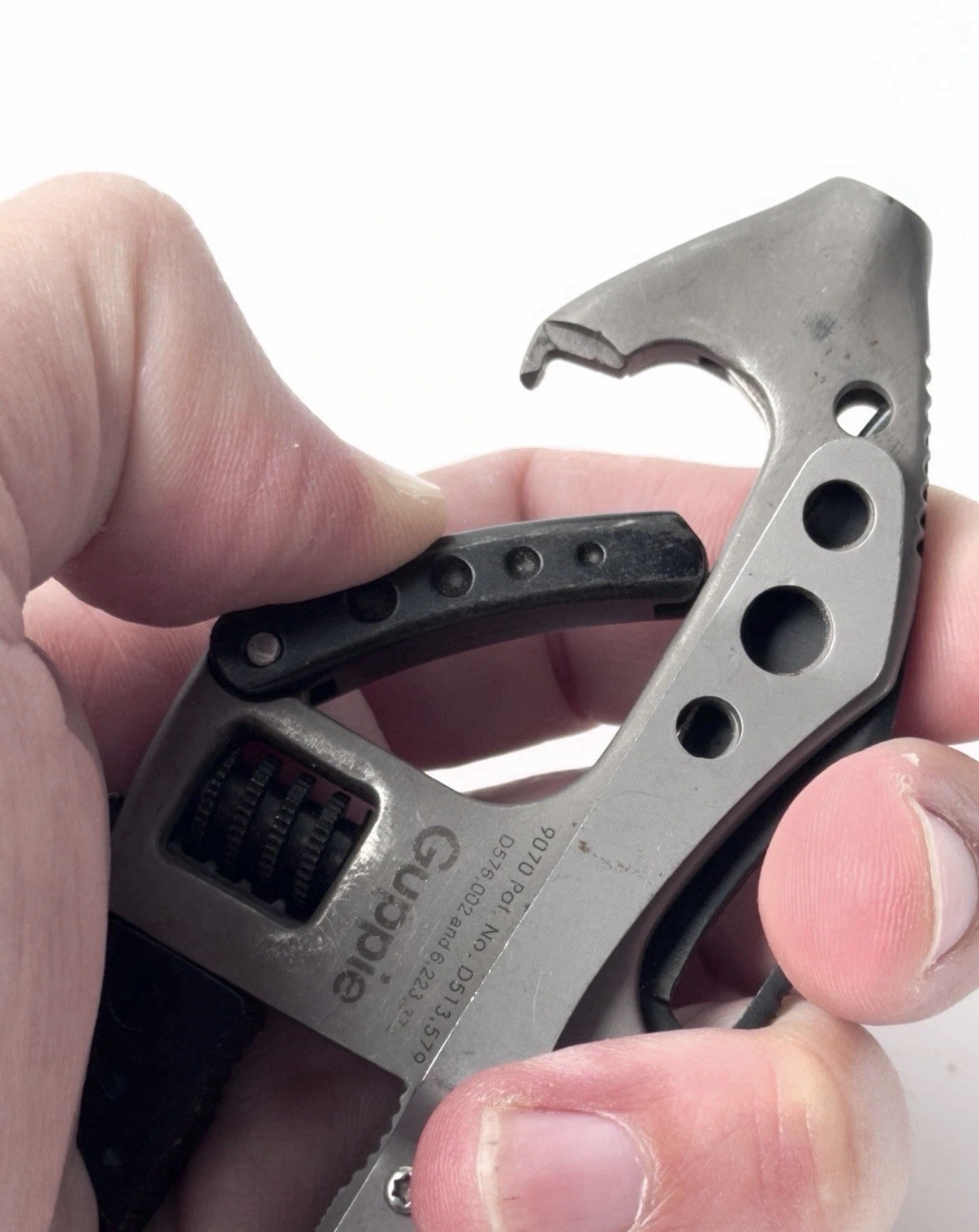 CRKT Guppie Multi-Tool Knife Adjustable Wrench Gray Black Stainless Steel