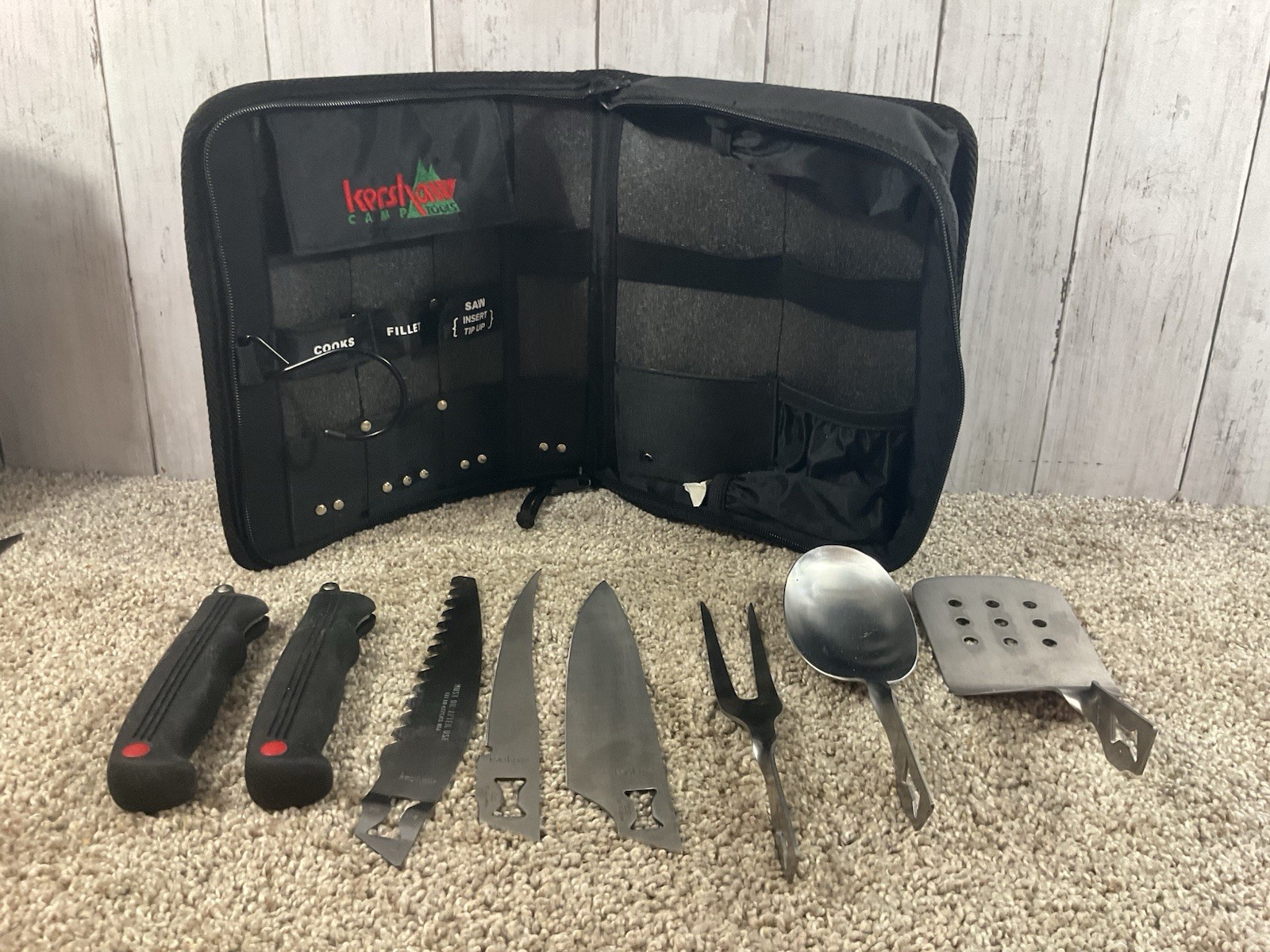 Kershaw Kai Camp Tool Utensils w/ Case Made in Japan Excellent