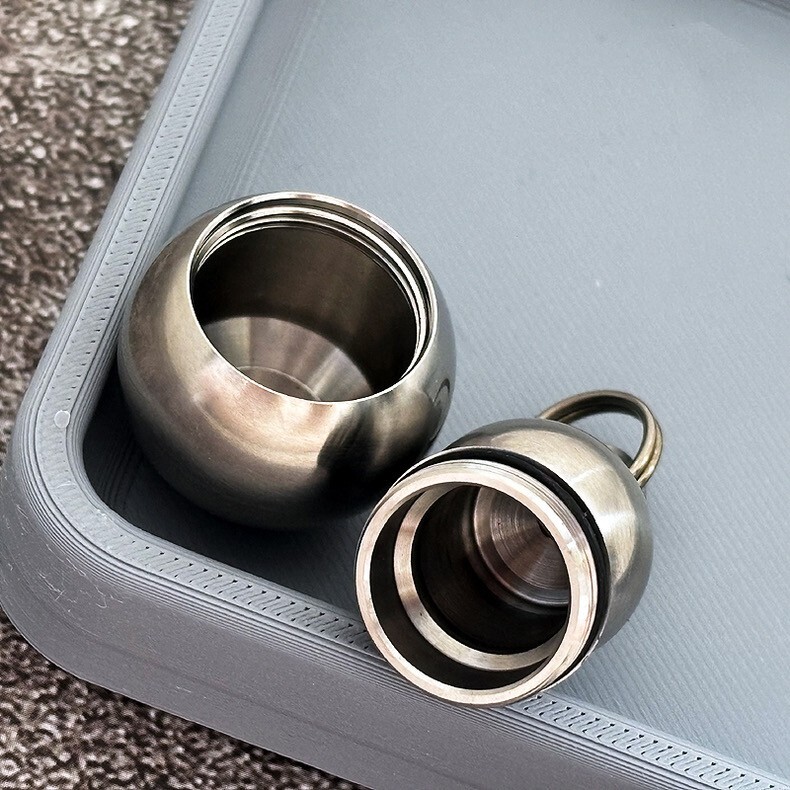 PEI ULTEM Waterproof Pill Case Holder Box Container Pendant EDC Keychain Gift