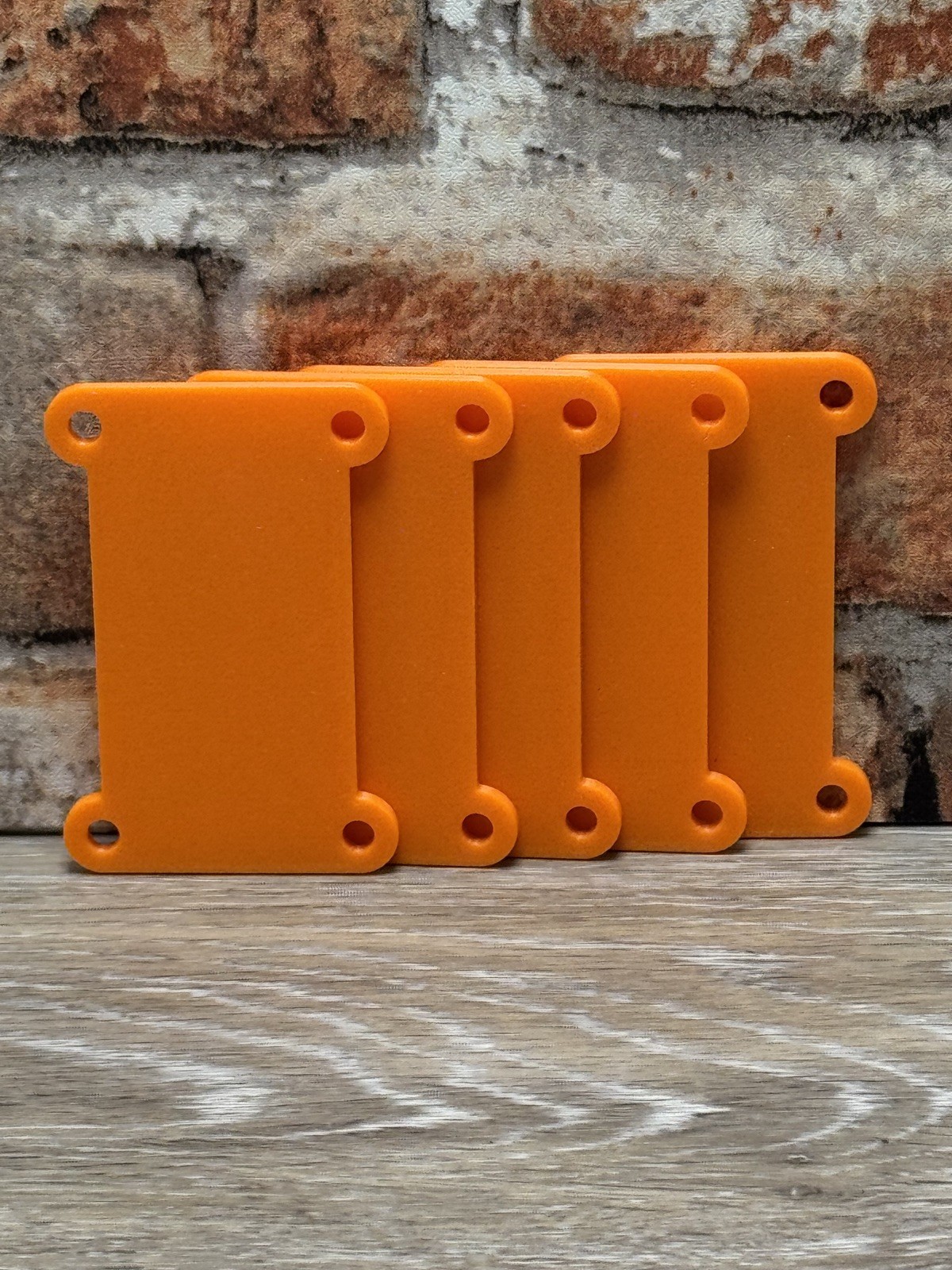 Hi-Vis Orange EDC Duct Tape Card 5-Pack – Reusable 2in Empty Holders USA Made