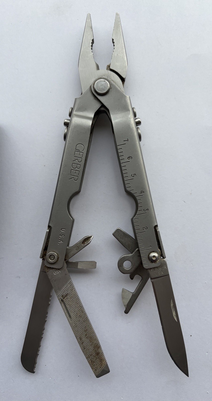 VINTAGE 1990s GERBER USA MP500 ORIGINAL NEEDLE NOSE PLIER MULTITOOL IN NEW POUCH