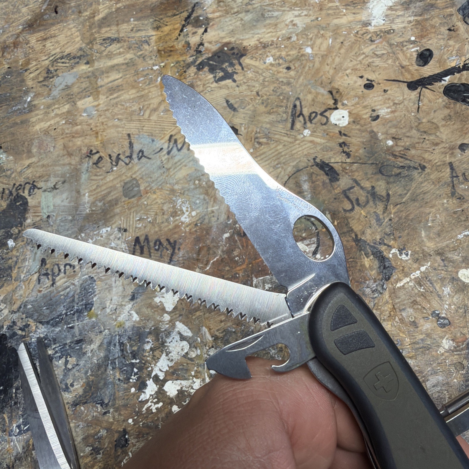 Victorinox German Army Knife GAK One Hand Trekker Multitool