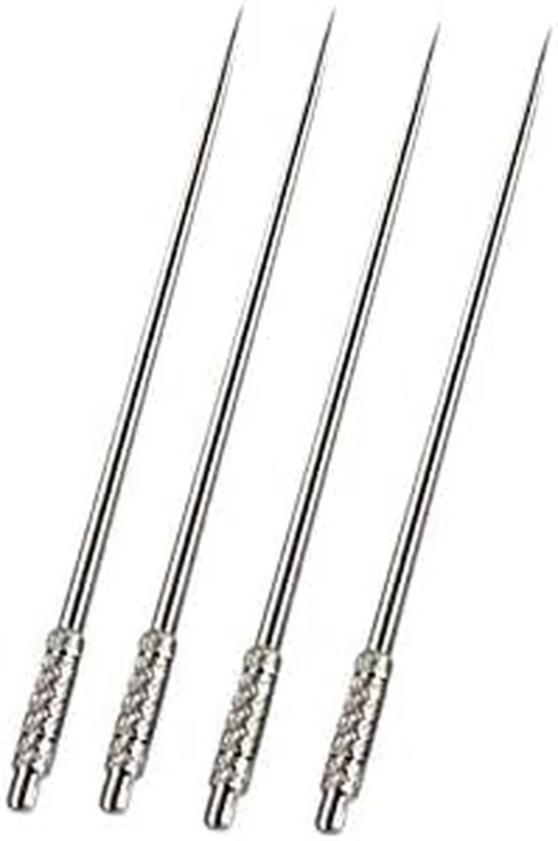 Titanium Toothpicks 4 Pack with Stainless Steel Keychain Holder Portable