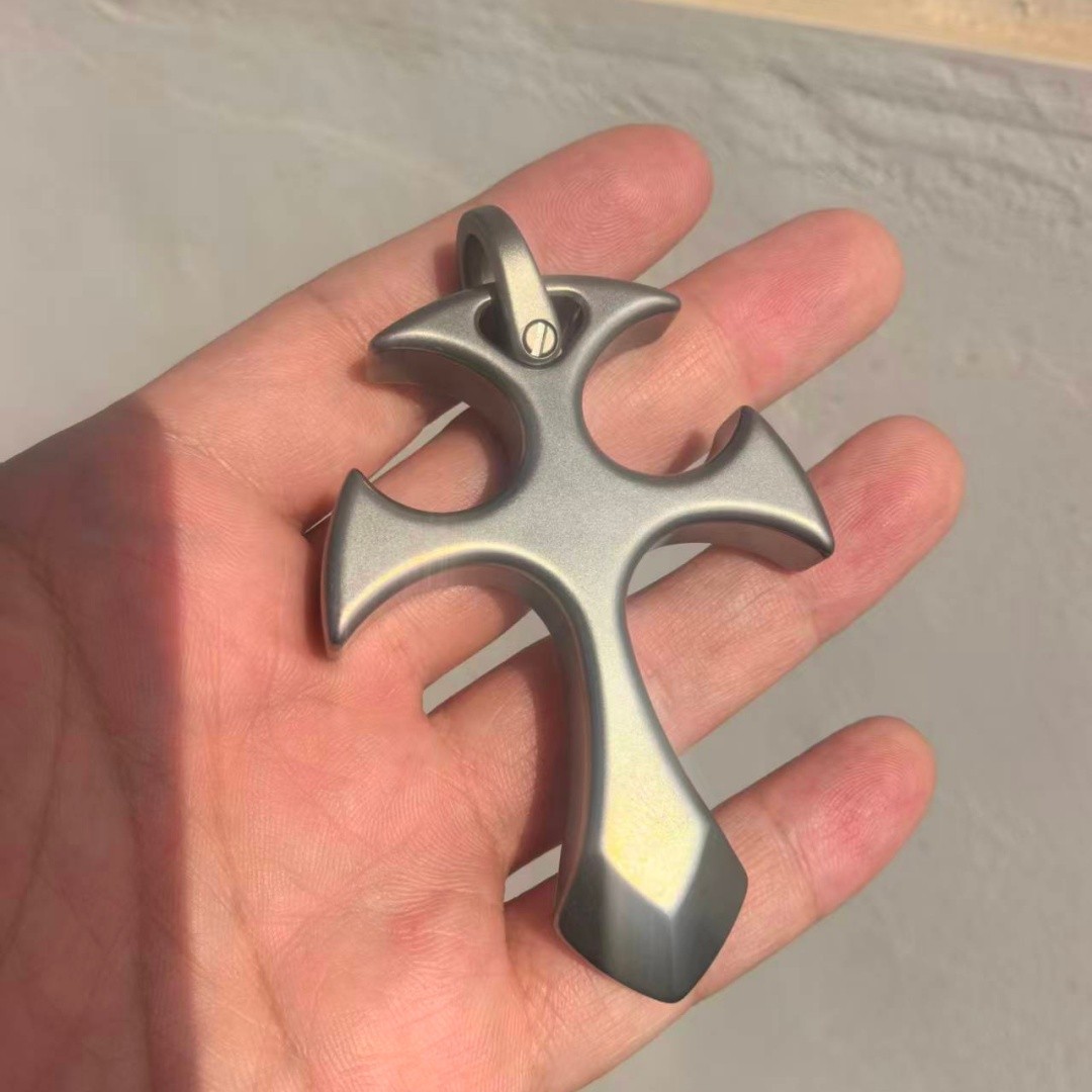 EDC Pendant Defense equipment TC4 Titanium alloy Cross suit “Thickened 12mm”